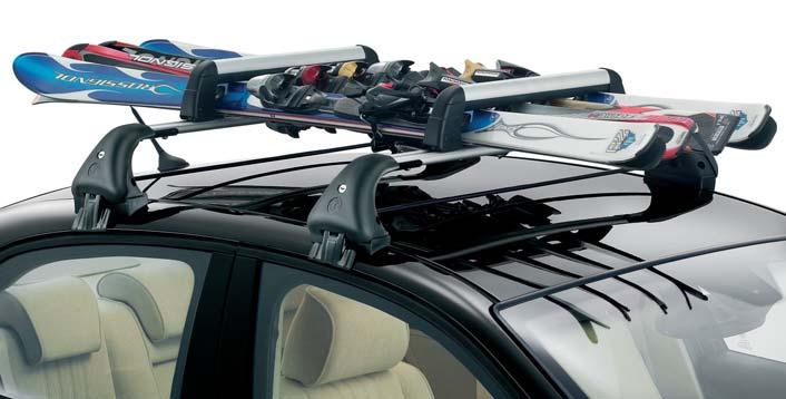 SKI CARRIER Part No: 71803100* For 3 pairs of Skis or 2 Snowboards With Anti-Theft device