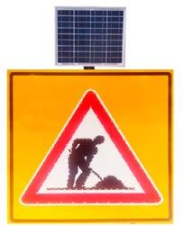 11 SOLAR ROAD MAINTENANCE SIGN Solar Working Zone Sign T-15 SL-06-500