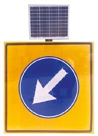 Red, White Solar Compulsory Left or Right Sign TT-36a / b SL-06-100