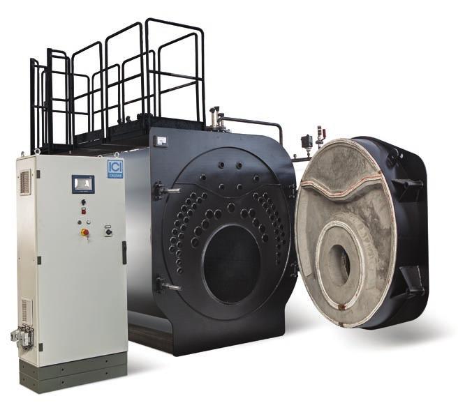LOW POWER, HIGH PERFORMANCE The GSX is a three pass, wetback steam boiler.