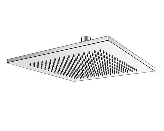 G-8438 Aqua-Sense Collection Contemporary 8 Square Showerhead c u t t i n g e d g e Product Features Available Finishes 1/4 thick 144 no-clog, easy-clean rubber spray nozzles Showerhead flow rate < 1.