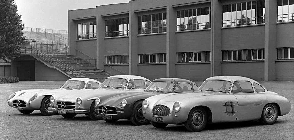 Meanwhile, the announcement of two new sports cars at the 1954 International Motor Sports Show in New York had enthusiasts in raptures the 3-litre, fuel-injected 300SL, with styling inspired by the