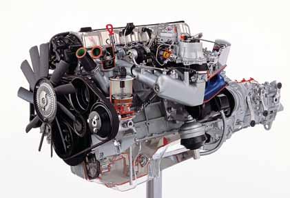 The 3-litre M103 E30 engine in cutaway display guise. Starting with the 2962cc Type 103.