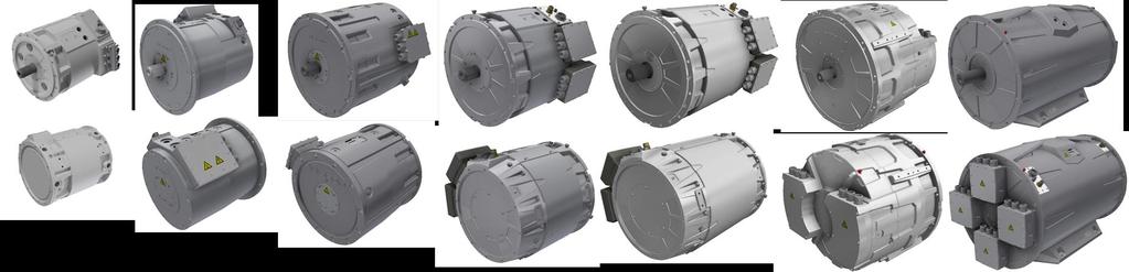 Electric motor and generator portfolio Available frame sizes XXXS-L: