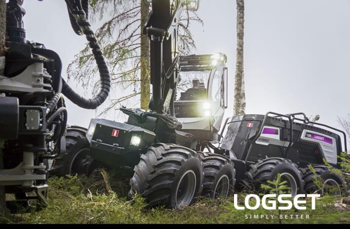 Improved control and lower noise LOGSET 12H GTE Hybrid World s most powerfull harvester 380