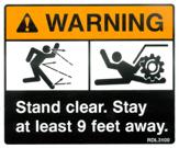 SAFETY SIGNS & DECALS PART #50-07 WARNING!