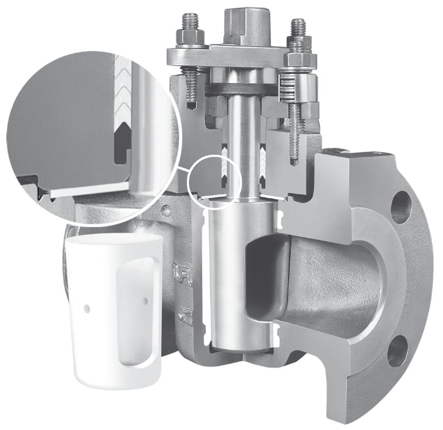 Superior fugitive emissions control. Tufline XP Sleeved Plug valves provide exceptional sealing to atmosphere. The primary top seal is at the plug.