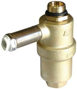A ball valve shall be always installed under the automatic air vent valve, so that the automatic air vent can be closed after the system commissioning.