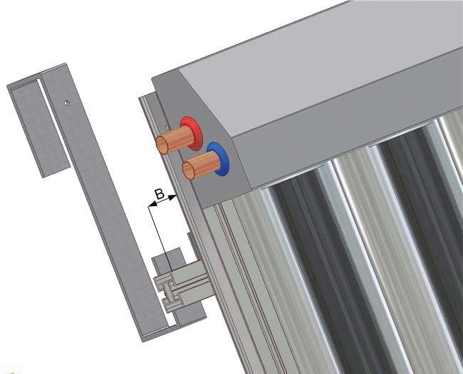 align the collector. The distance between the collector s edge and the edge of the rail B = 35 mm. Fig.