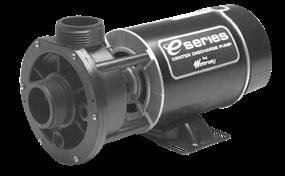 Spa Pumps / E-Series Center Discharge - 48-Frame Reliable center discharge performance 1 1/2" intake and discharge Wet end can be rotated for easy installation Available in 3/4 to 2 HP, 1 or 2 speed