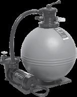 Pool Filters - Above Ground / TWM Sand Filter Equipment Packages Filter, pump, hoses and fittings in one box Choice of tank and pump sizes Spherical tank design evenly distributes pressure and stress