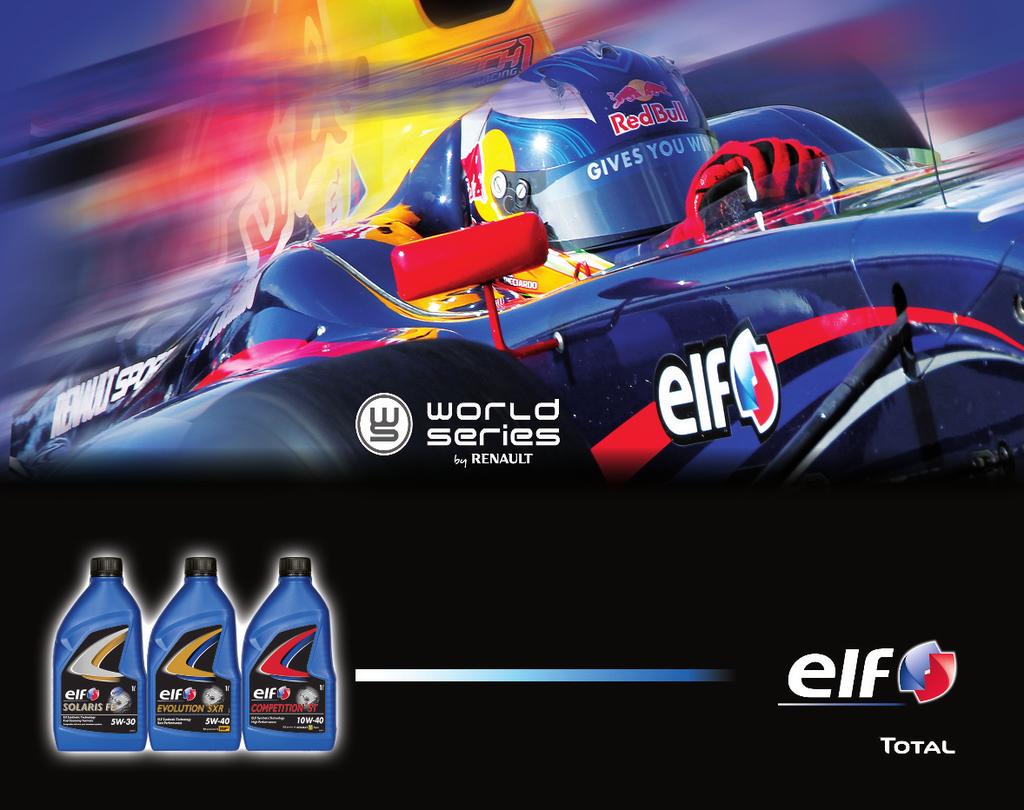 izjemne zmogljivosti ELF, partner dogodka RENAULT priporoča ELF Partnerja pri napredni avtomobilski tehnologiji, Elf in Renault, sta združila svoje znanje tako na dirkališčih kot na cestah.