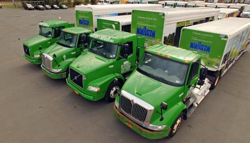 RUBBER MEETS ROAD: MANHATTAN BEER CNG TRUCKS (NYT-VIP) 150 CNG delivery trucks in regional fleet Volvo trucks with Cummins CNG engines Vehicles are spacious and