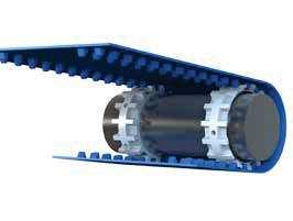 PERFORATIONS Perforated belts facilitate drainage of transported