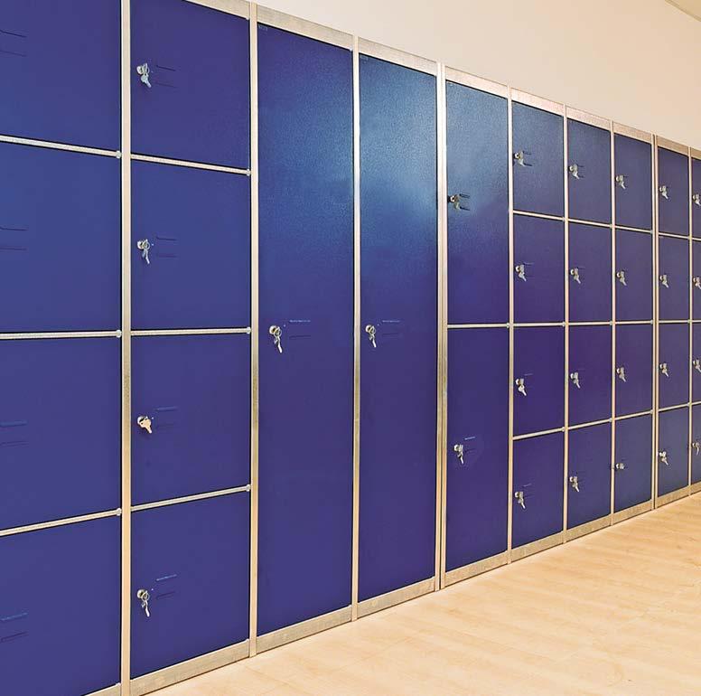 Lockers and cabinets for changing rooms