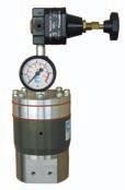 PRESSURE REGULATORS Pressure regulator - manual control - AIRMIX AIRMIX CHARACTERISTICS Pressure range (bar) Inlet 250 max Outlet (upon version) 10-70; 10-120 Weight (kg) 3.6 Width (cm) 8.
