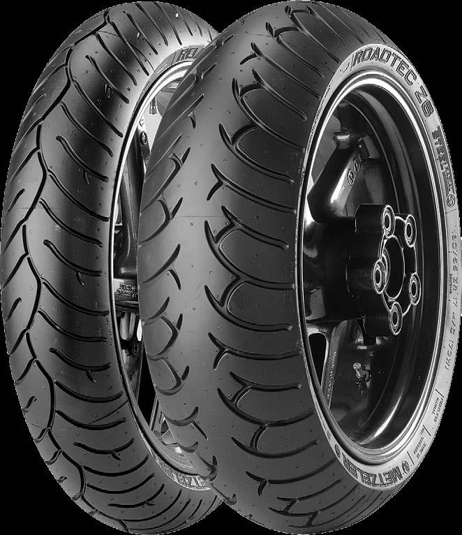 Roadtec Z6 Metzeler, the leader in steel belted motorcycle tire technology, redefines the sport touring tire with Interact technology A great choice for the sport bike rider who wants more