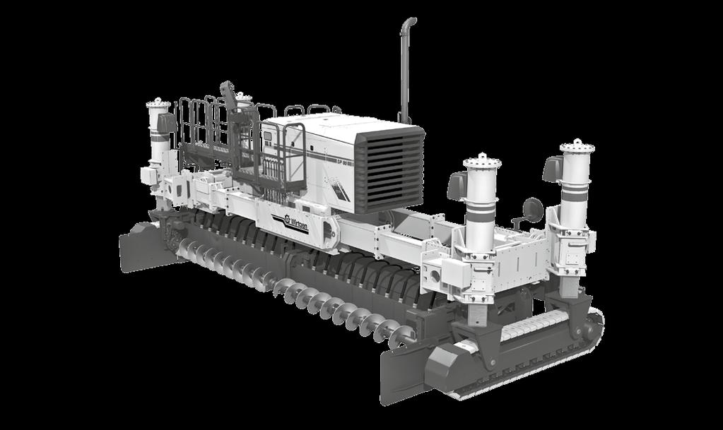 SP 82 SP 82 i Slipform paver of the SP 80 model series in inset configuration and mounted on two track units Slipform pavers SP 82 and SP 82i Engine SP 82 SP 82 i Engine manufacturer Deutz Deutz Type