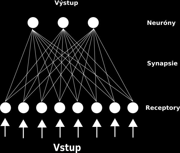 4.2.2.3. Perceptróny Obrázok 16 Sú predchodcovia viacvrstvých neurónových sietí. Perceptron je takpovediac jednovrstvá neurónová sieť.