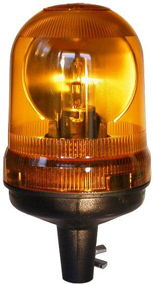 Standard ISO - DIN A fixing. Base made of flexible plastic material. Amber dome.