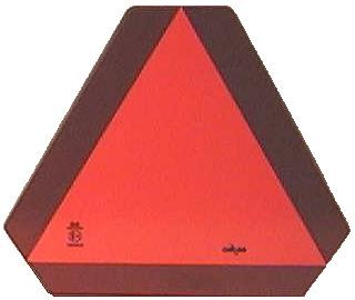 CAMP Reflector Triangles W/ red retroreflective high intensitive foil (class A) and red fluorescent foil.