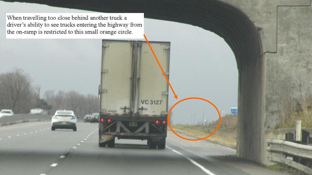 This time gap excluded the small percentage of vehicles in the right lane that were not heavy trucks. It was found that a heavy truck passed the reference point every 7.93 seconds.
