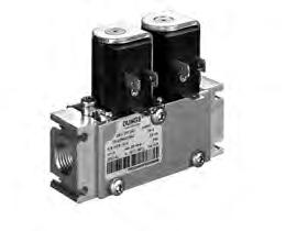Multiple actuator comprising solenoid valves in two-stage or modulating design. Single actuator also in right angle design.