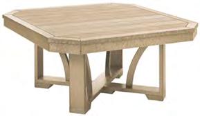 Square Dining Table w/ 2 Umbrella Hole 45 x 45 x 30 4 x 4 x 76 cm 8 lb / 58 kg