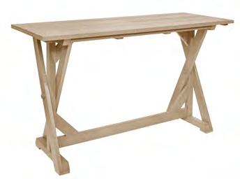 HARVEST COLLECTION INDEX T201 - Harvest Dining Table 72 x 28 x 31 3 x 71 x 79 cm 143 lb /