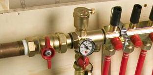 Larger systems, especially those with zones on upper levels, require that the manifold and