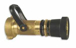 TurboJet Nozzles High-Range Turbojet Nozzles Flow setting upto 250 (950 ) at 100 psi (7 bar) standard, 75 psi (5 bar) optional Compatible with Quick-Attack Foam Tube 770, See page 1 Akron Brass