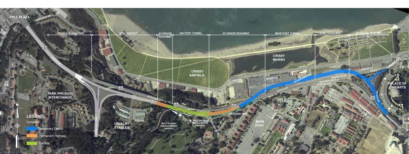 At - Grade Detour Connection from Marina Blvd / Richardson Avenue to SB Battery Tunnel