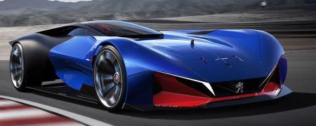 The sleek body features a blue-black color scheme that pays homage to the original racing car, while at the same time