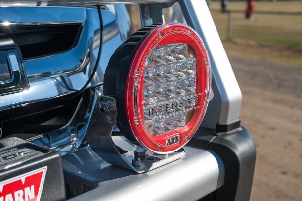 Driving Light Mounts: The press formed top pan includes laser cut holes for fitment of a range of compatible driving lights including ARB Intensity AR21,