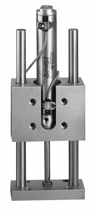(Hall Effect Switch not available for 9/16" bore.) Optional adjustable cushions for smooth deceleration of load at end of stroke. (Not available for 9/16".
