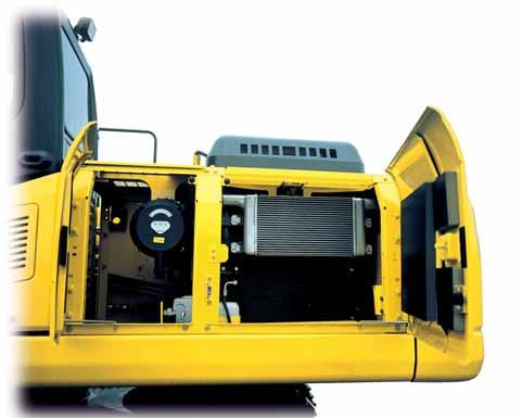 PC240-7 H YDRAULIC EXCAVATOR MAINTENANCE FEATURES Easy maintenance Komatsu designed the PC240-7 to have easy service access.