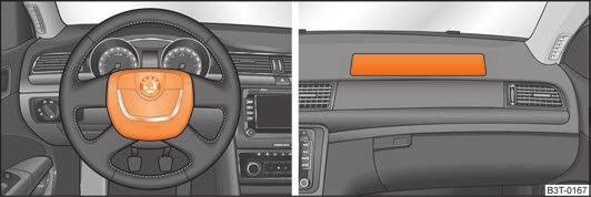 154 Systém airbagov Pri ľahkých čelných a bočných nárazoch, pri zadných nárazoch, pri preklopení alebo prevrátení vozidla sa systém airbagov neaktivuje.