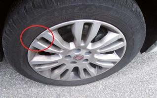 cm Tyres penetrated with a foreign object