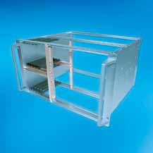 1 Front Sub Division Vertical for 6 U System or 6 U Assembly 1 divider extrusion front 1 divider extrusion rear 2 front extrusions 2 internal extrusions Assembly material (16