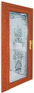 DOORS B - PANORAMIC ALUMINIUM Standard door with retractable door closer,
