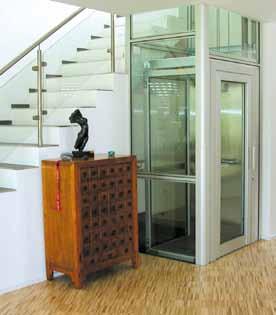 The remote control provides full operation of the powered door opening and landing calls.