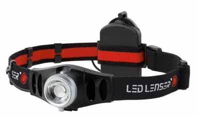 www.ledlenser.com Led Lenser * H7 High End Power 4.13 oz 117 g 3 x AAA 5.4 Wh** 155 MODE 2 2.5 180m 4h 30m 20m 63h The pros are thrilled.