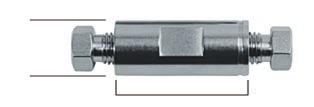 For easy identification, the metric end is marked by a groove. Imperial to Metric SPECS Material Body SS 303 Ferrules SS 316 Nuts SS 303 Tube reducing OD 1/32" to 1.0 mm 1/16" to 2.0 mm 1/8" to 3.
