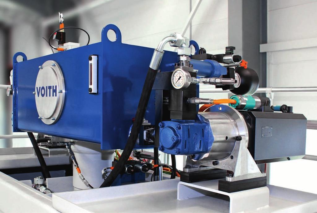 voith.com Transforming your press into a servo press Press drive PSH Innovation In the hydraulic press drive PSH servo pumps replaces the classic valve and control technology.