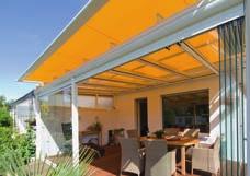 Overlay and underlay sun protection Conservatory awnings overlay heat protection Overlay conservatory awnings from weinor protect the patio roof or the Glasoase from excessive heat build-up.