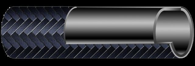 M-FLEX TEXTIL A flexible hose for delivery of transmission oil, fuel oil, automotive gasoline etc. Temperature range: -40 C / +85 C. Tube: NBR Cover: Single textile braid.