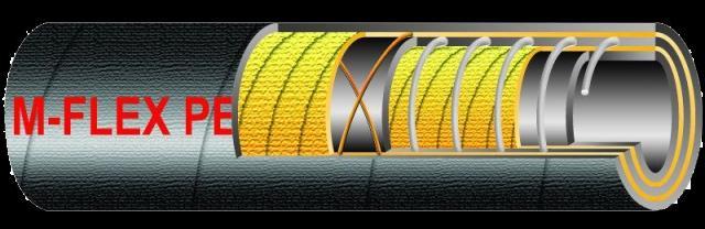 M-FLEX PETROL SD Hose for suction and discharge of petroleum products with aromatic content up to 50%. Temperature range: -35 C / +80 C. Cover: NBR. Tube: NBR.