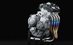 For maximum track-riding efficiency, great care was taken to ensure ideal engine manageability.