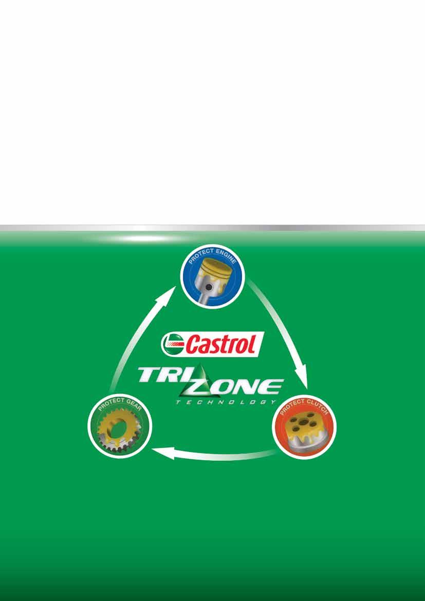 CRITICAL 4-STROKE PROTECTION Castrol s motorcycle lubricant range has evolved. Armed with the latest packaging designs, the new range incorporates the latest formulations using Trizone Technology.
