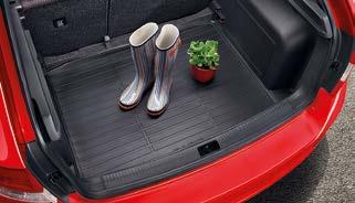 placing small objects in the boot, such as smaller purchases and work